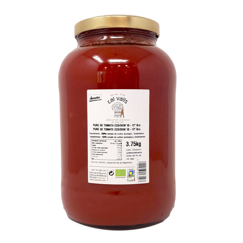 Tomàquet Puré 11 Brix (3.75 KG) ECO