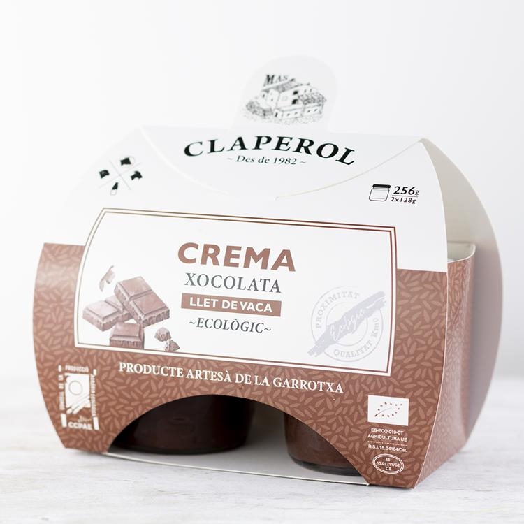 Crema de xocolta amb llet pack 2*125 gr